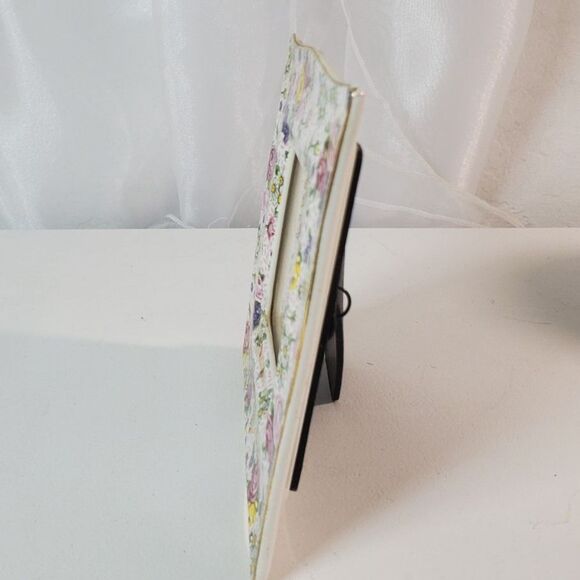Vintage Carr/Burnes of Boston FramePorcelain Floral Rose Picture Frame, 3.5"x3.5 - Picture 2 of 12